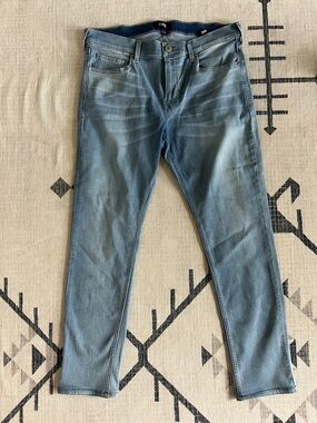 PAIGE Slim Fit Jeans in Light Blue Wash